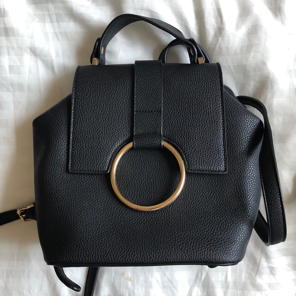 Mini pleather backpack
